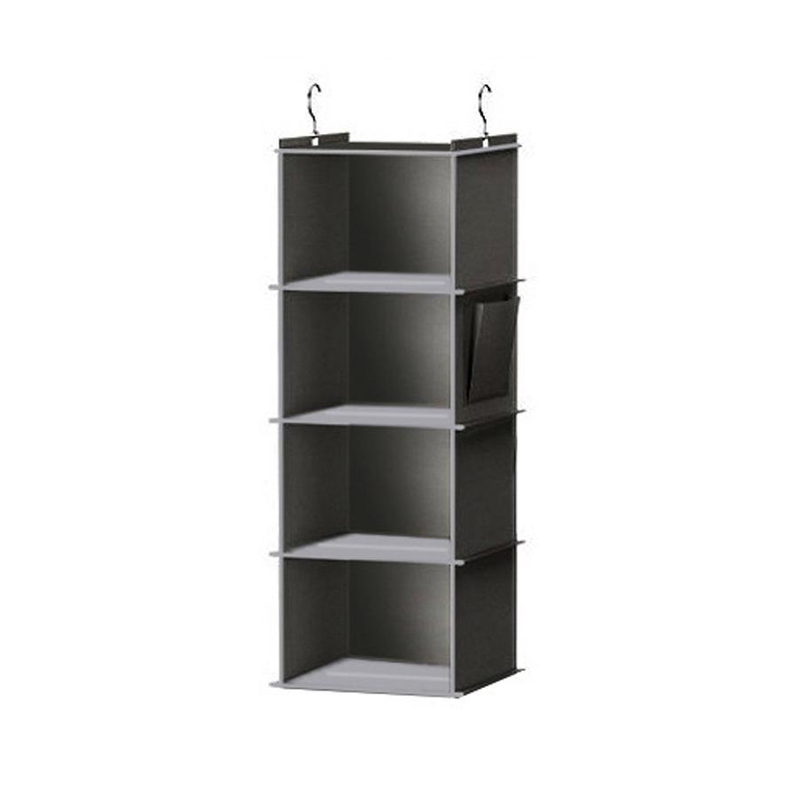 Multi-layer Washable Hanging Wardrobe Organizer with Metal Hooks and Bamboo Strips