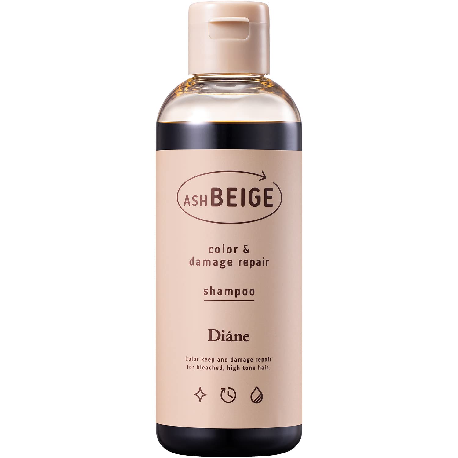 

Diane Color Shampoo Ash Beige [Reduces yellowing, charges color & repairs damage] BrownAsh 200ml