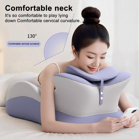 Couples Butt Cushion 3D Curved Wavy Back Cushion Multi-Position Support Memory Foam Wedge Pillow for Bed Lying And Sitting Couples Intimacy