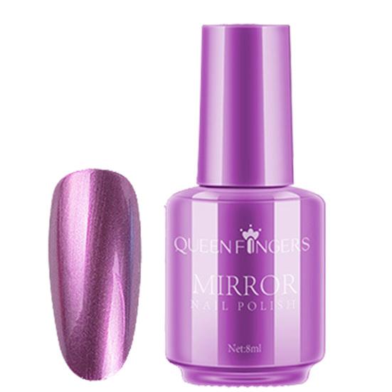 8ml Nail Mirror Polish Non-Peelable Bright Surface DIY Quick Drying Long Lasting Clear Bright DIY Polish for Manicure