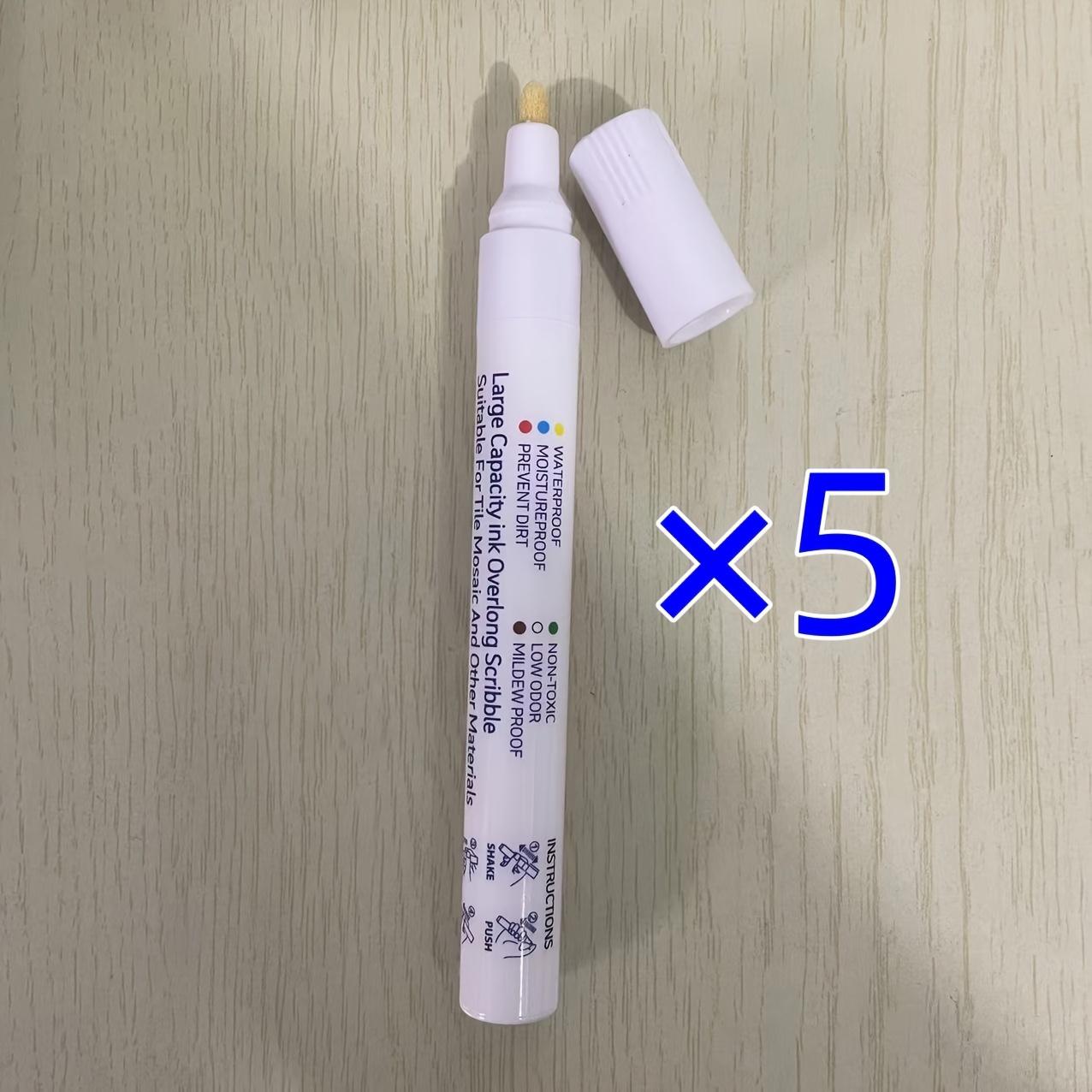 

Водостойкая затирка для керамической плитки - защита от плесени, изменение цвета для стен и полов на кухне и в ванной комнате 5pcs белый