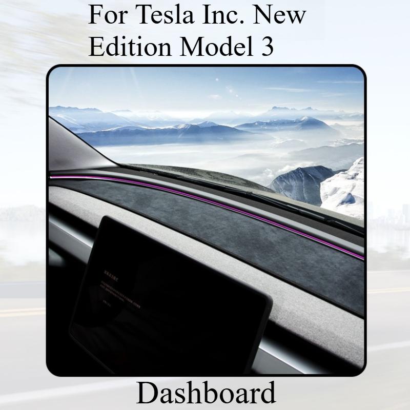 For Tesla Inc. Model 3 HIGHLAND 2025 Dashboard Dark Pad Center Console Sun Protection And Heat ulation Interior Accessories