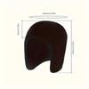 1pc Unisex Thermal Cycling Cap Winter Fleece Hat Outdoor Windproof Thick Double Layer Ear Protection Contrast Color for Biking
