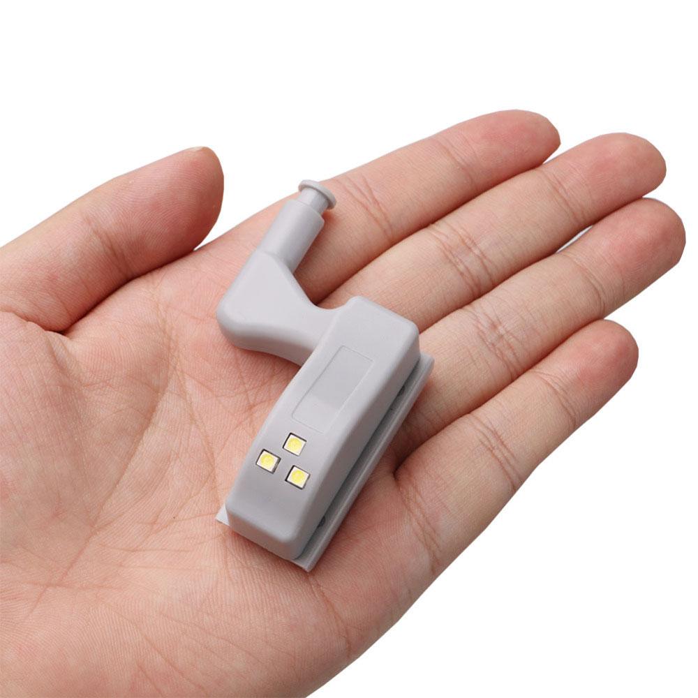 10X Led Inner Hinge Lamp 3000k 6000k Bedroom Kitchen Closet Battery Operated Wardrobe Cupboard Light Night Lights Lamps Cabinet