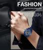 Sinobi Men's Waterproof Quartz Sports Watch with Silicone Strap – Trendy and Multifunctional.