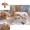 Adorable Plush Rabbit Keychain Doll Perfect For Miniature Backpack Accessories And Gifts