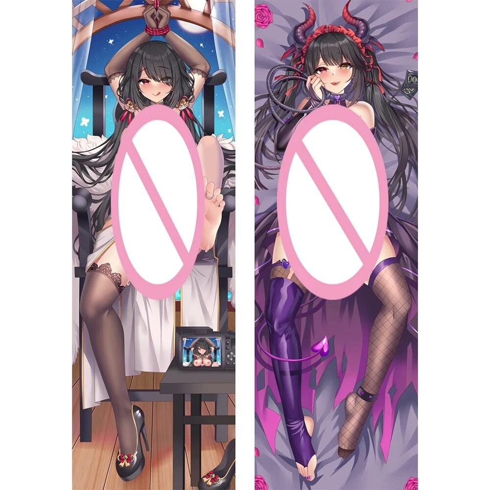 

Наволочка Date a Live Tokisaki Kurumi Dakimakura, наволочка для всего тела, наволочка для обнимания, двухсторонний чехол для подушки отаку с принтом A 40x120cm Peachskin