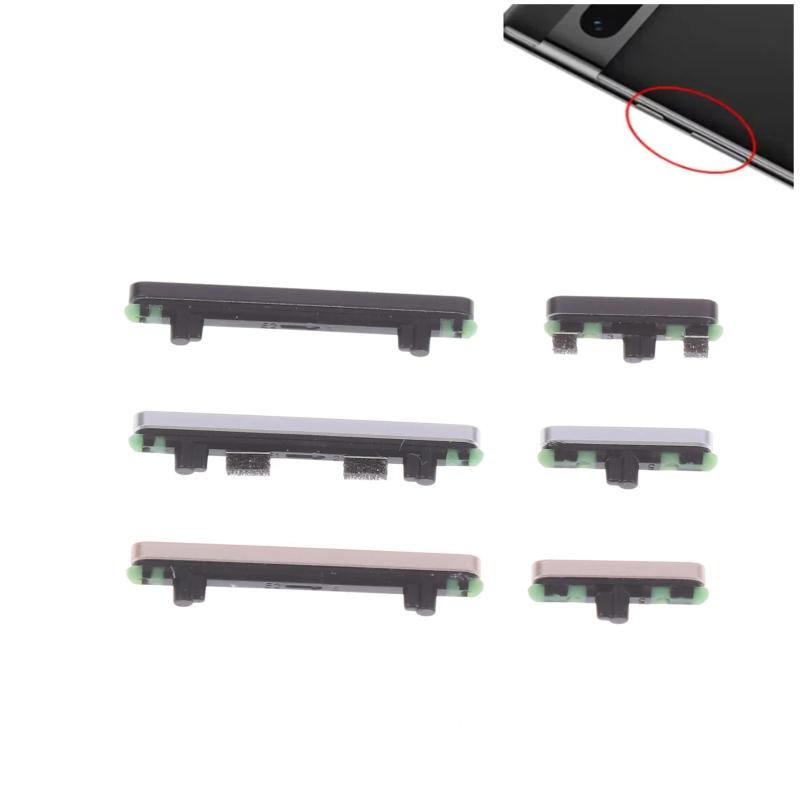 1Set For Google Pixel 7 Pro Power Button + Volume Button Control Side Keys Spare Parts Switch Flex Cable