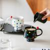 Creative Colorful Polka Dot Mug Creative Coffee Cup Couple High Precision Ceramic Cup Holding Household Drinking Cup