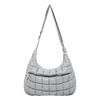 New large-capacity fashion underarm bag, simple shoulder messenger bag, plaid cloud women's bag, tote bag.