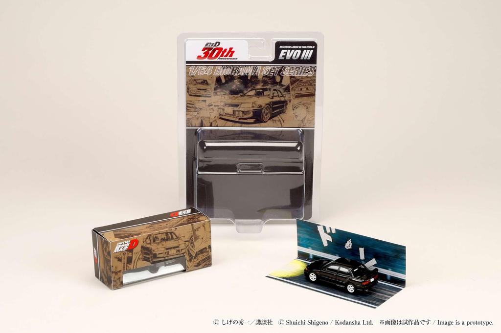 Mitsubishi Lancer RS Evolution III Initial D Kyoichi Sudo VS Ryosuke Takahashi 1/64 /