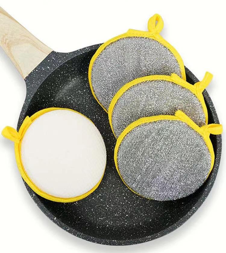 Double Side Sponge To Wash Dishes Useful Things for Kitchen Clean Tools Reusable Washable Sponges