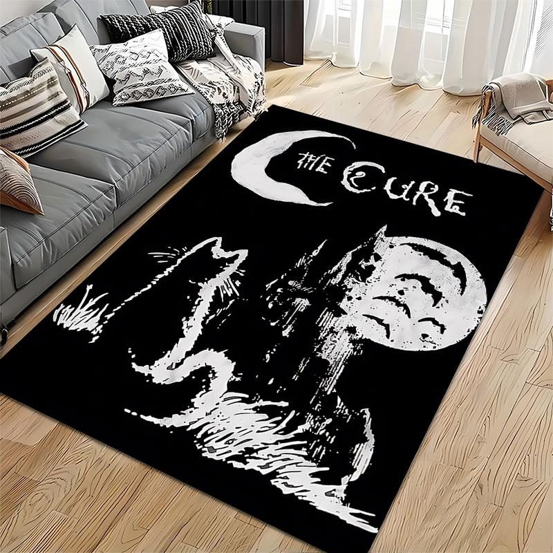 The Cure Gothic Moonlit Scene Suitable As a Non-slip Mat for the Living Room or Bedroom Sofa