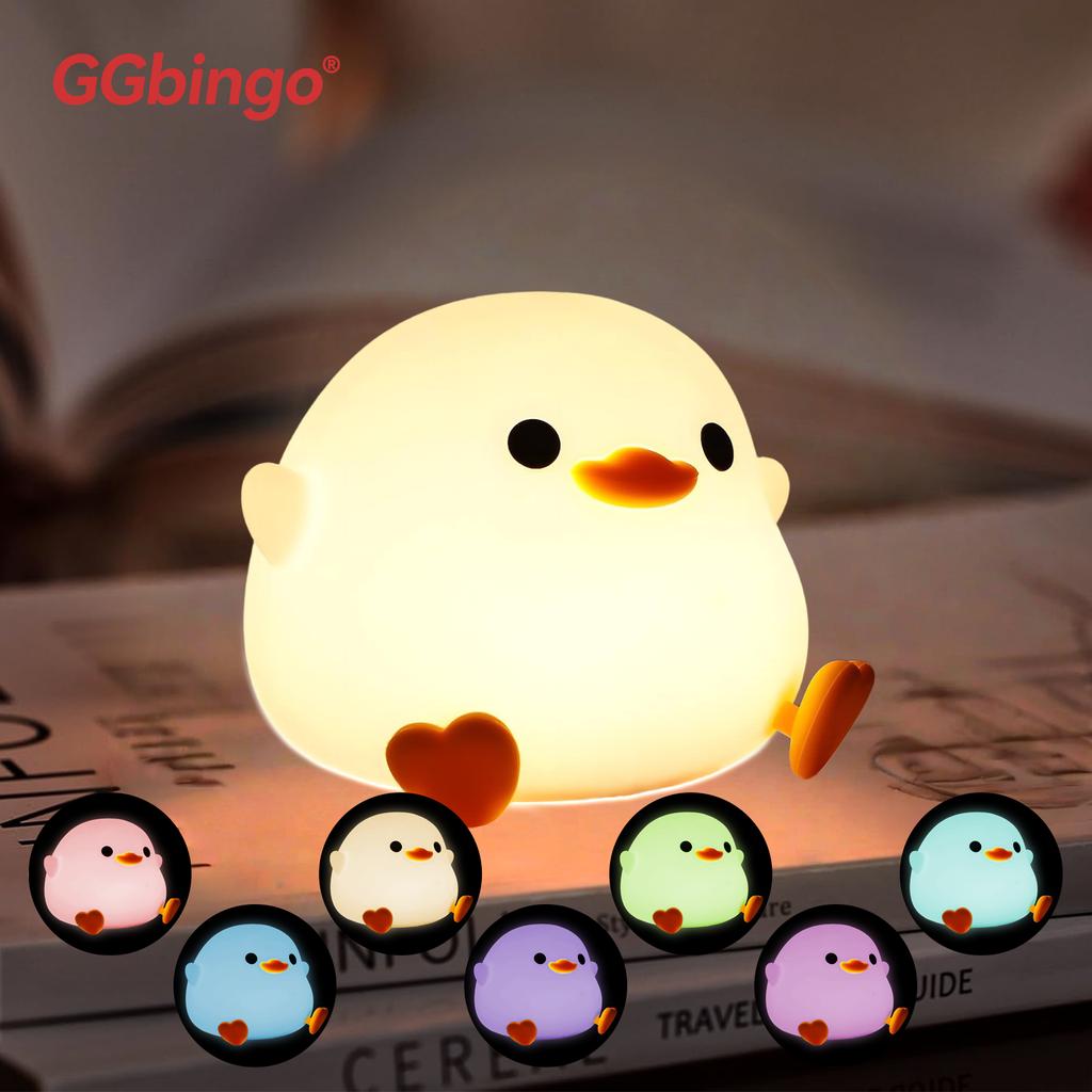 Portable Silicone Pat Night Light 2025 New 3 Brightness Rechargeable 1200mAh ABS for Baby Nursery Home Travel Reading Bedside