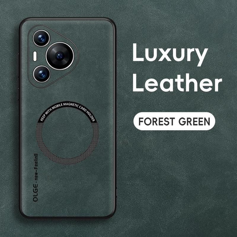 Magnetic Retro Leather Soft Case For Huawei Pura 70 Ultra Pura 70 Pro Plus Pura70 Pro Plus Wireless Charging Phone Case Cover
