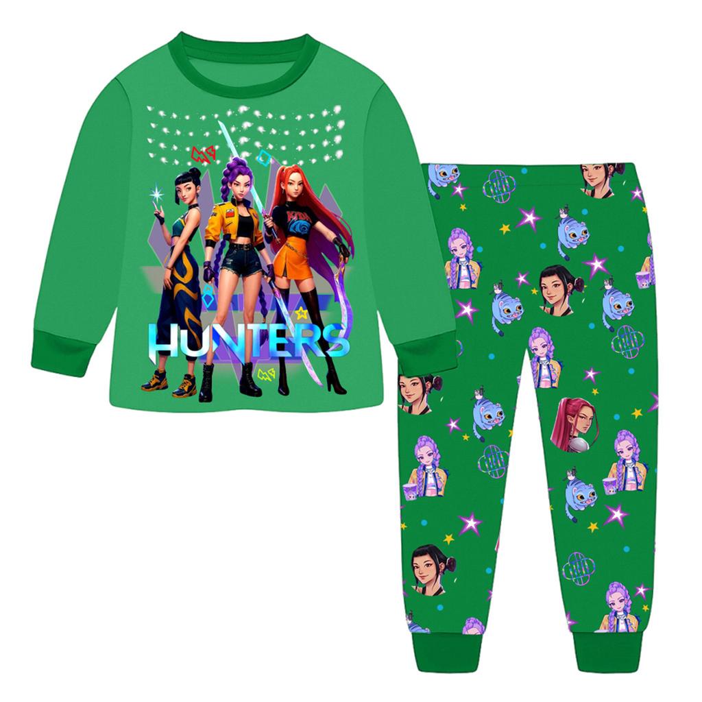 Children's Fashion Suit  Round Neck Long Sleeve Top Pants