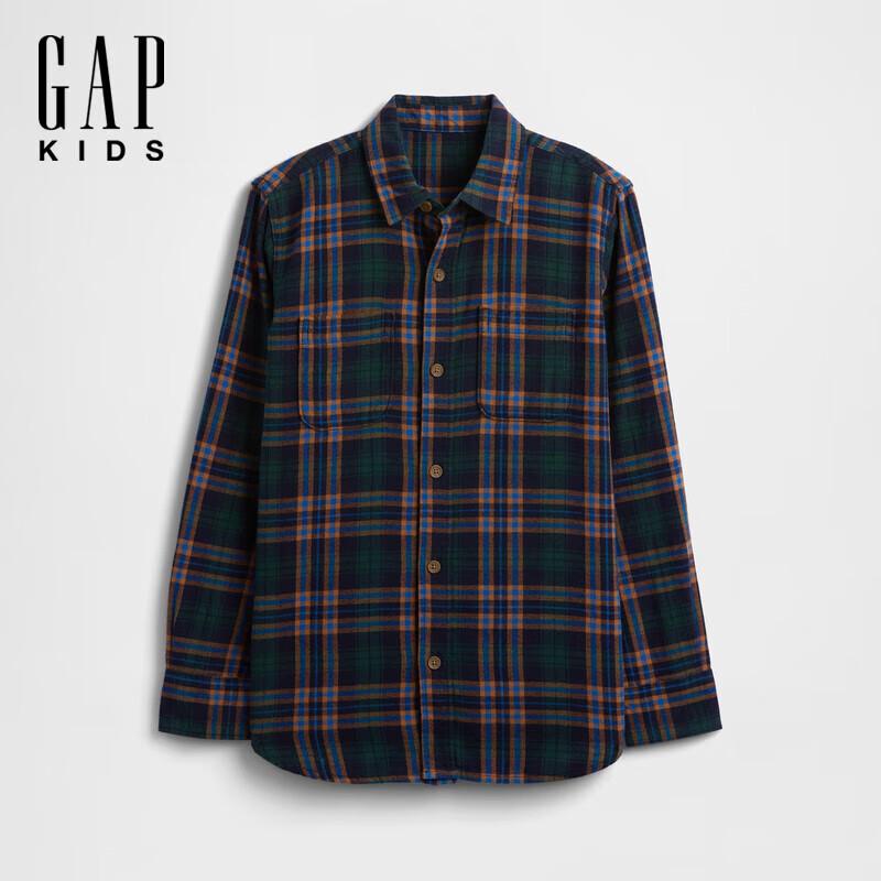 

Gap Зимняя клетчатая рубашка с длинным рукавом для мальчика S