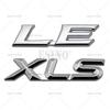 RE02Car Styling 3D LE XLS XLE Car Metal Alloy RearTrunk Fender Adhesive Badge Body Tailgate Displaceme Emblem For Toyota Sienna