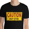 Caution Hot Stud Funny T Shirts Vain Unisex Shirt Vintage Washed Homme Casual Designer Clothes Streetwear Graphic