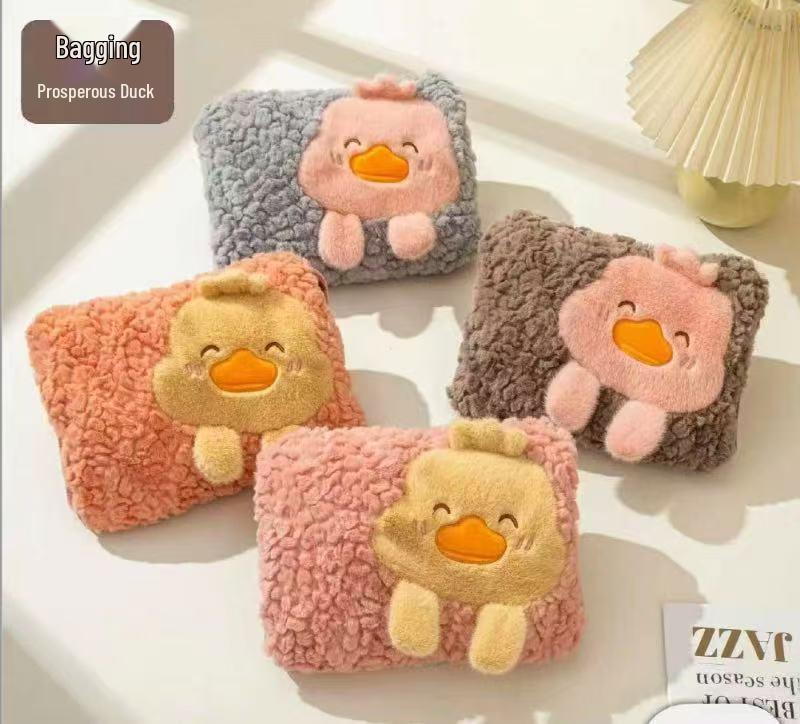 Oppladbar tegneserie plysj håndvarmer - Avtakbar og vaskbar, Eksplosjonssikker elektrisk varmtvannsflaske (2025)