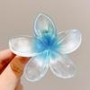 Cute Large Shark Clamp Geometric Flower Hair Claw Clip Korean Colorful Hair Crab Barrettes For Women Beach Headwear Hair Accessories