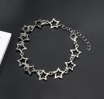 Europe United States Retro Hollow Star Bracelet Joker Fashion Punk Party Jewelry Gold Collocation Accessory