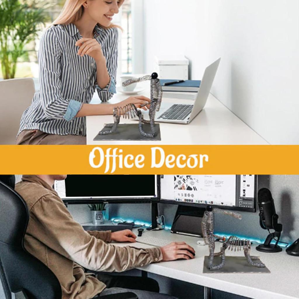 Desk Toys - Funny Spring Man, Hilarious | Amusing Desktop Decoration, Novelty Toy For Home Colleagues Adults Party
