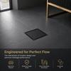 Black Floor Drain Strainer Square Drain Cover Anti Odor Shower Floor Drain  Balcony