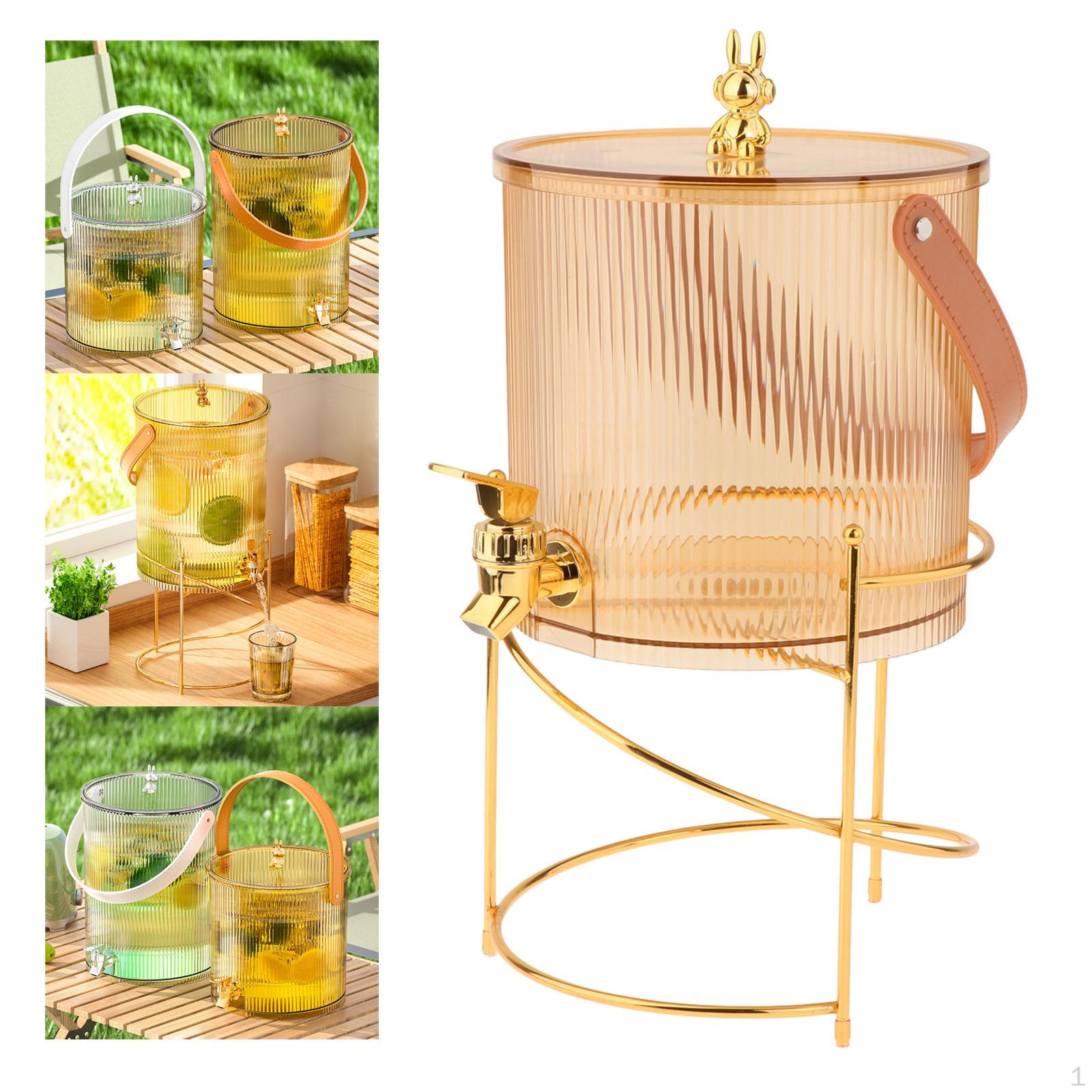 

Диспенсер для напитков Кувшин для холодной воды с краном-чайником, прочный контейнер 19cmx33cm 3.5L_Tea and Bracket