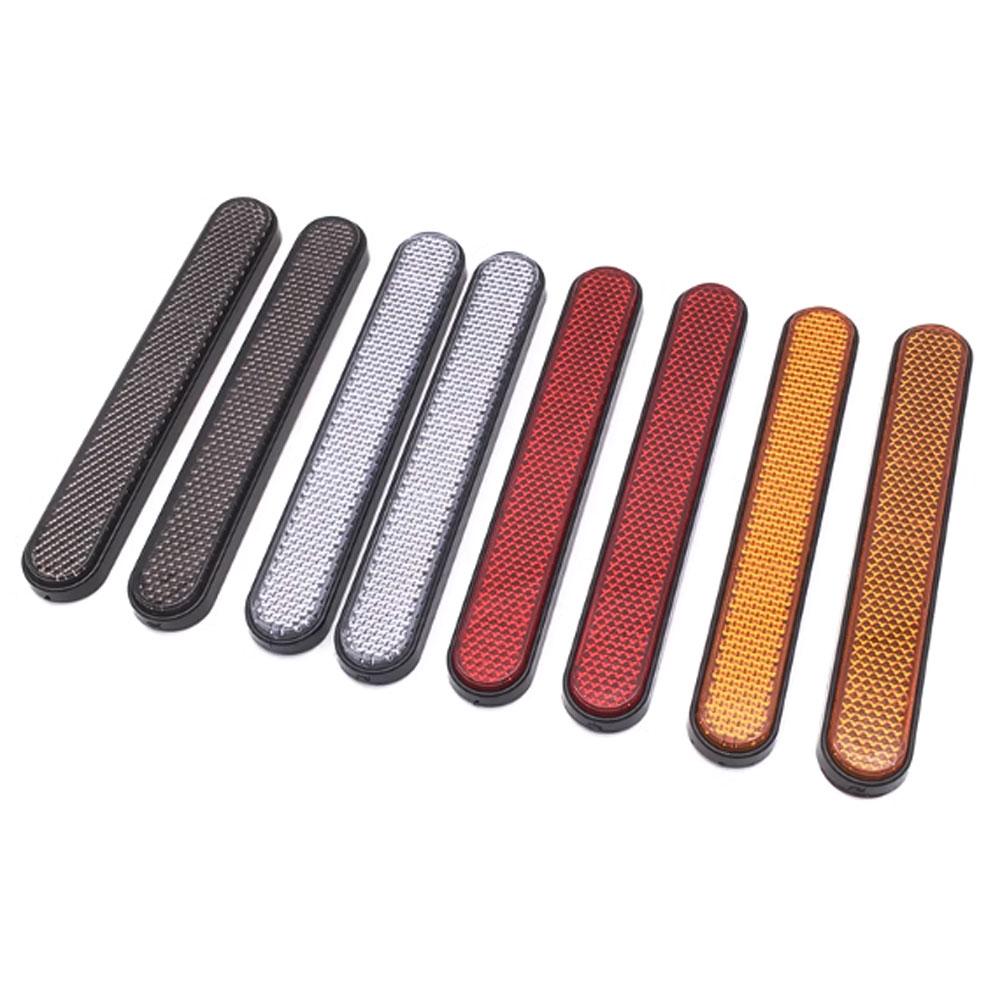 1Pair Car Reflective Sticker Door Safety Warning Mark Reflector Tape Strips Auto Motorcycle Bike Reflector Stickers Accessories