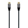 Aisens USB 3.2 GEN2x2 Aluminum Cable 20GBPS 5A 100W E-MARK - TYPEUSB-C/M-USB-C/M - 2.0M - Color Gray-A107-0634