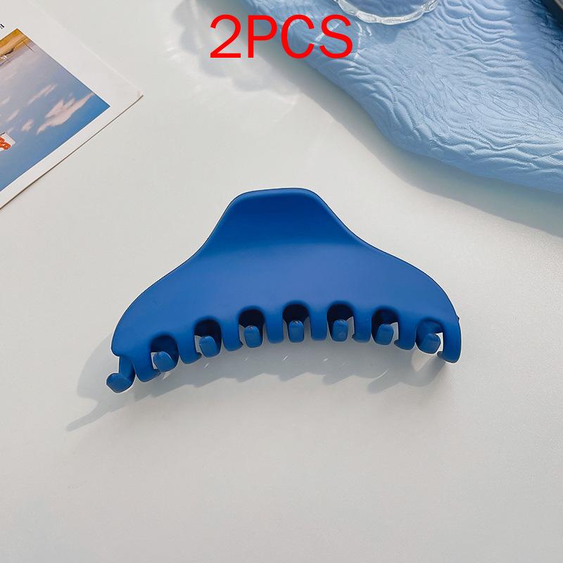 

100 вариантов стиля, комплект из 2 шт., матовые однотонные коготки для волос, элегантные простые акриловые заколки для волос, заколки, заколки, головные уборы для женщин, девочек, аксессуары для волос 2PCS