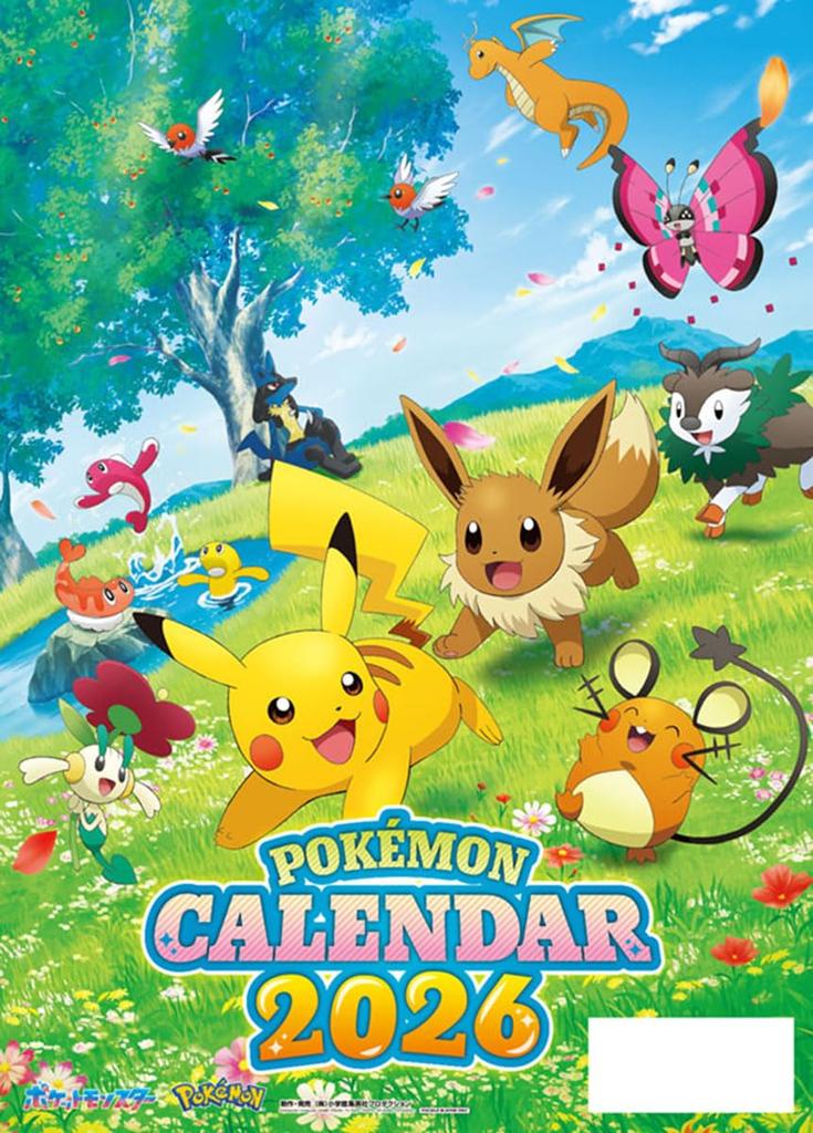 Shogakukan Shueisha Productions 2026 Calendar A2 Size Pokémon CL-007