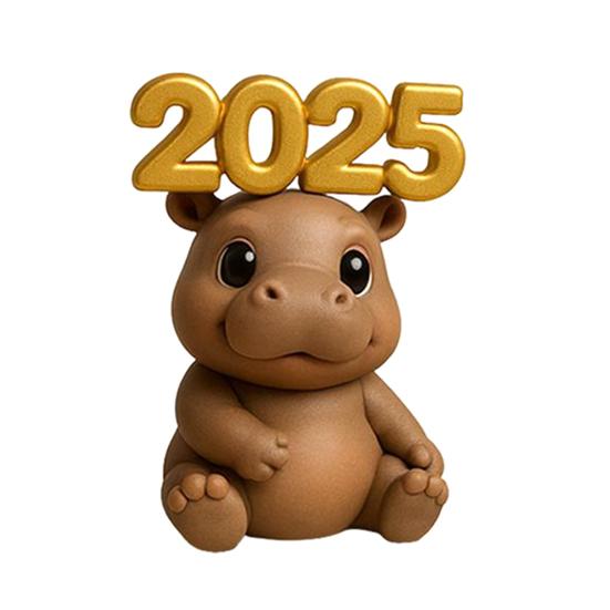 Moo Deng Advent Calendar 2025 24 Days Christmas Countdown with Acrylic Hippo Ornaments Surprise Gifts for Children And Adults