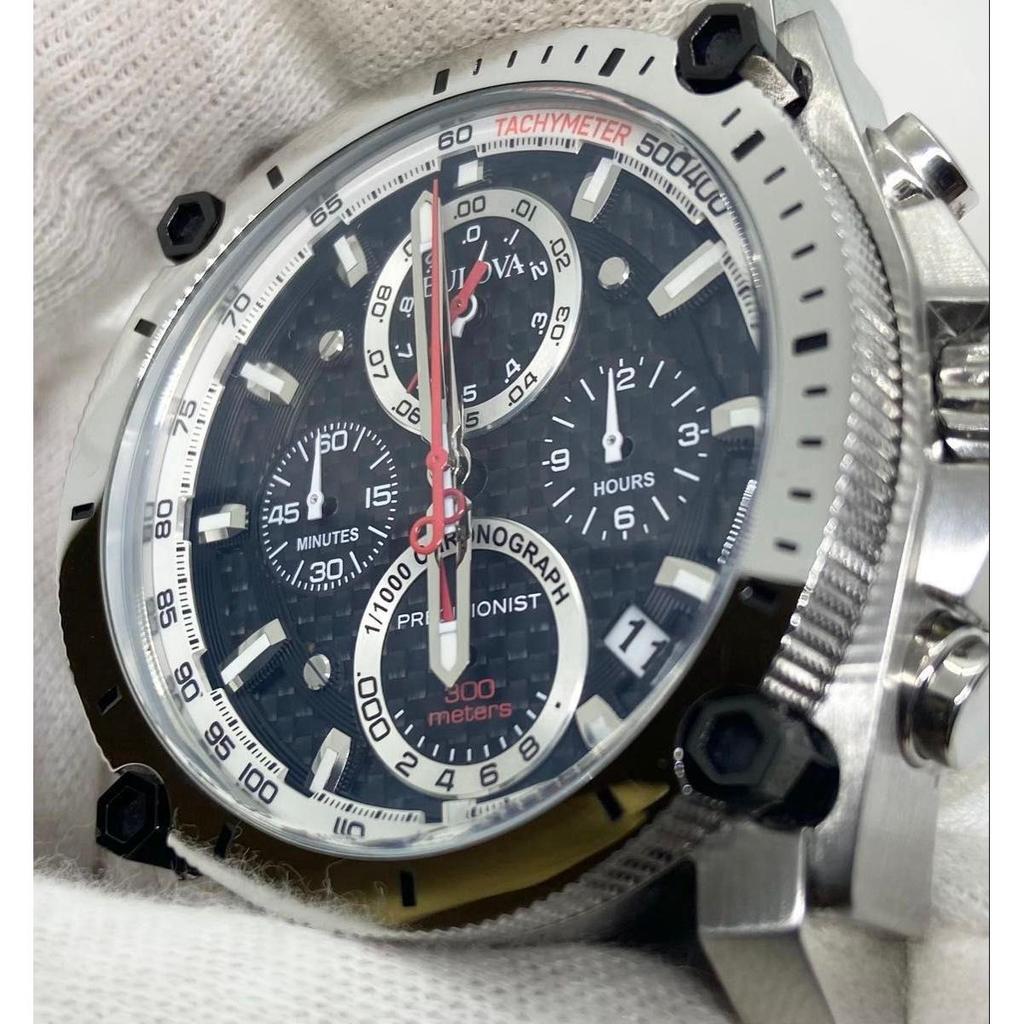 Used Good condition, working, battery replaced BULOVA Precisionist chronograph 98B172