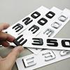 3D ABS Black Chrome Car Letters Logo E200 E220 E300 E320 E400 Emblem Rear Trunk Badge Decals For Mercedes Benz W213 W212 W211