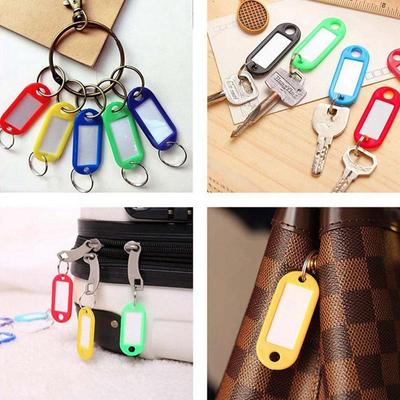 Keyplate Keyring for Key Classification Can Be Handwritten with PE Fabric That Does Not Deform+metal Ring Available In Five Colors