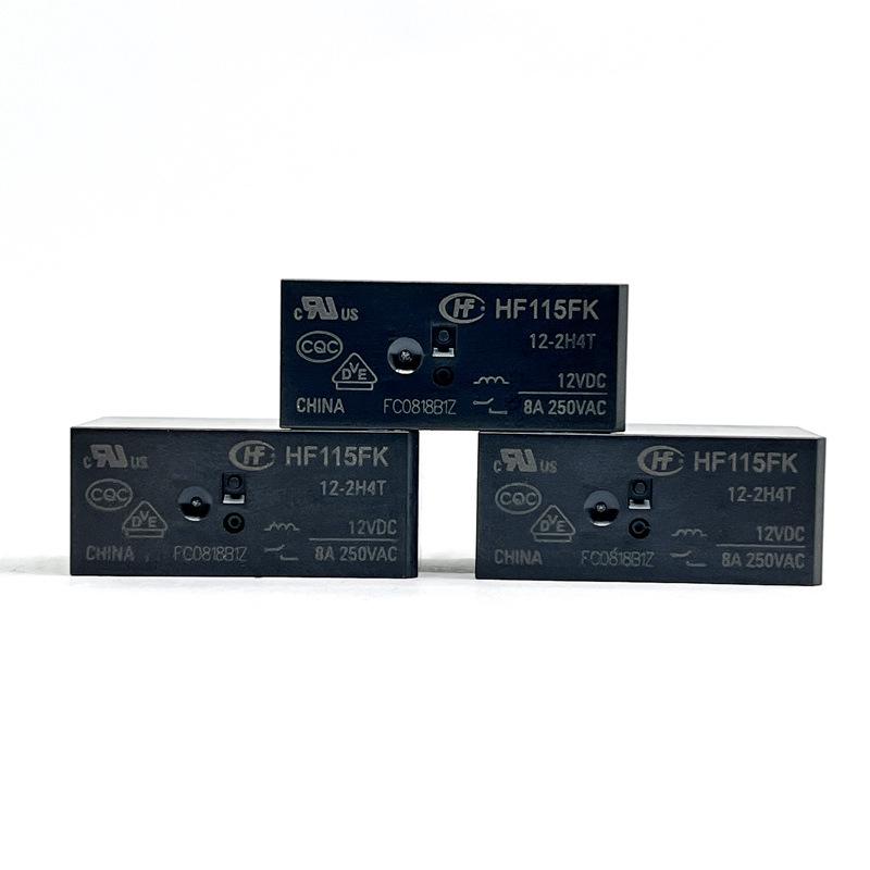HF115FK-12-2H4T 6-Pin 8A Relay, Dual Normally Open Contacts