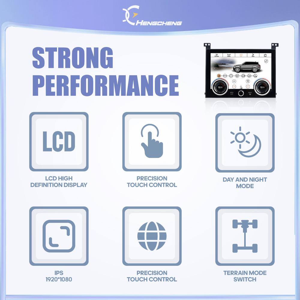 10.2 For Land Range Rover Vogue L405 2013-2017 AC Panel LCD Screen HD Touch Display Air Conditioning Climate Control Upgrade