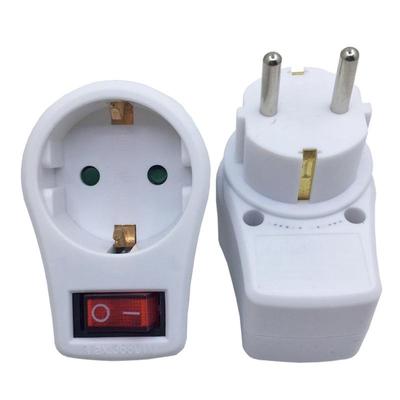 European German Standard Power Converter Plug with Switch