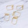 5 Pcs/Set UV Resin Floating Bottles Metal Frame Hollow Pendant Bezels with Loop
