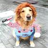 Funny Pet Puppy Clothes Halloween Pet Dog Costumes Comical Outfits Holding Knife Set Lovely Pet Cat Dogs Festival Party Clothing