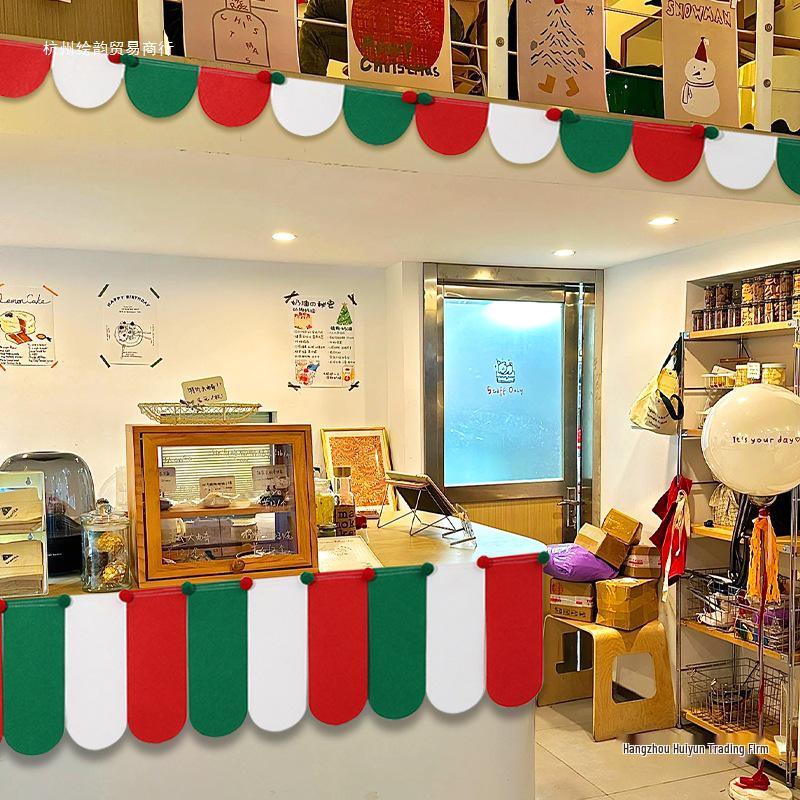 Guirlandes de fanions de Noël pour café ou décoration de chambre d'enfant