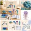 3D Beaded Ocean Creatures DIY Kit Includes Materials and Instructions for Making Turtle Dolphin Jellyfish Seahorse Models