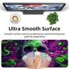 Green and Purple Skull Gaming Mouse Pad Large Mousepad XXL Table Mat Anti-slip Keyboard Rug Laptop Desk Game Office Home Writing