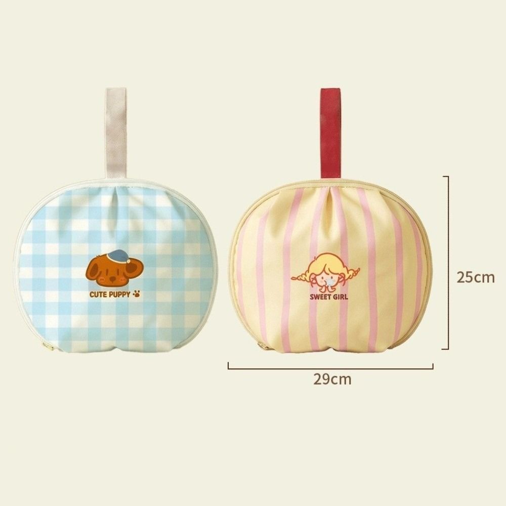 Portable Travel Bra Organizer Cartoon Lightweight Underwear Storage Bag Divided Grids Durable Lingerie Organizer Pouch
