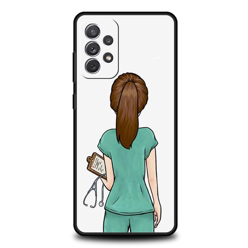 Phone Case For Samsung Galaxy A15 A13 A51 A71 A41 A31 A21S A03S A05 A35 A55 A23 A25 A33 A53 A73 5G Cover Doctor Nurse Medical