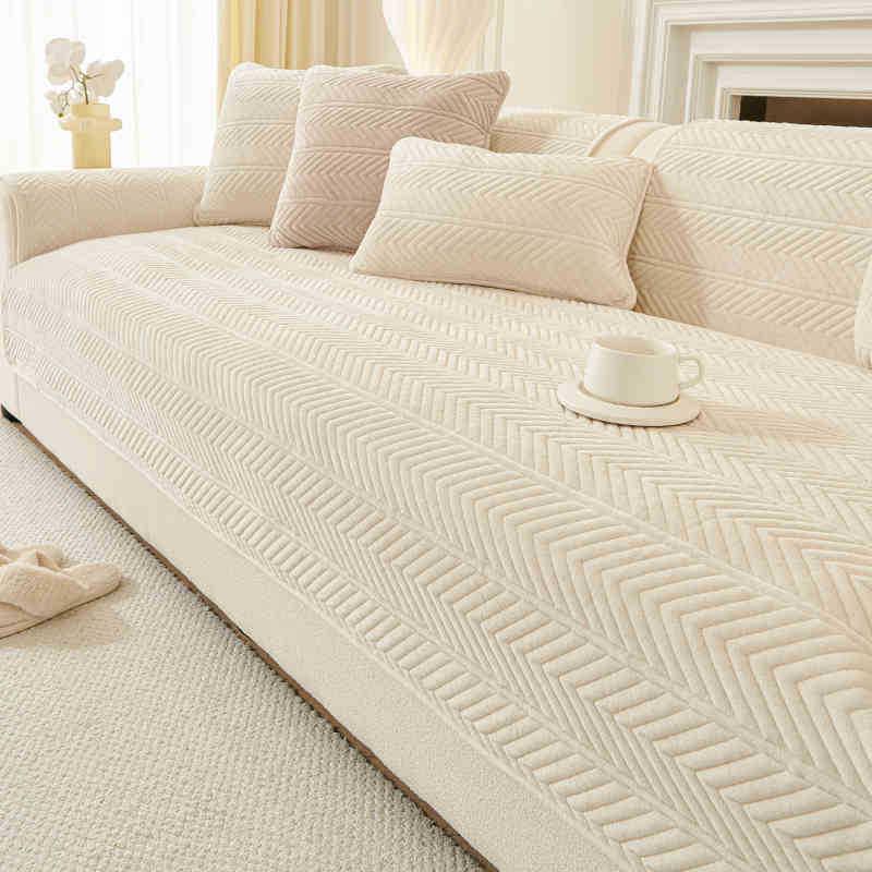 

Теплая плюшевая подушка для дивана из хрустального бархата - Коллекция Осень/Зима 2025 30x50 cm Pillow Cover белый/кремовый