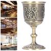 Calice Européen Gravé Métal Coupe à Vin Médiévale Coupes & Calices Coupe à Vin Bronze Pour Bar à Domicile