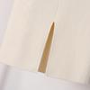 Autumn Winter Bodycon Pencil Skirt Midi Wool Plain Front Slit Knit Skirt
